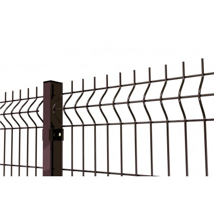 Panel brązowy fi4 150cm. Ogrodzenie brązowe.