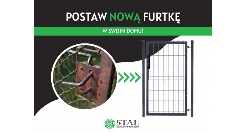 Furtki z siatki i kątownika